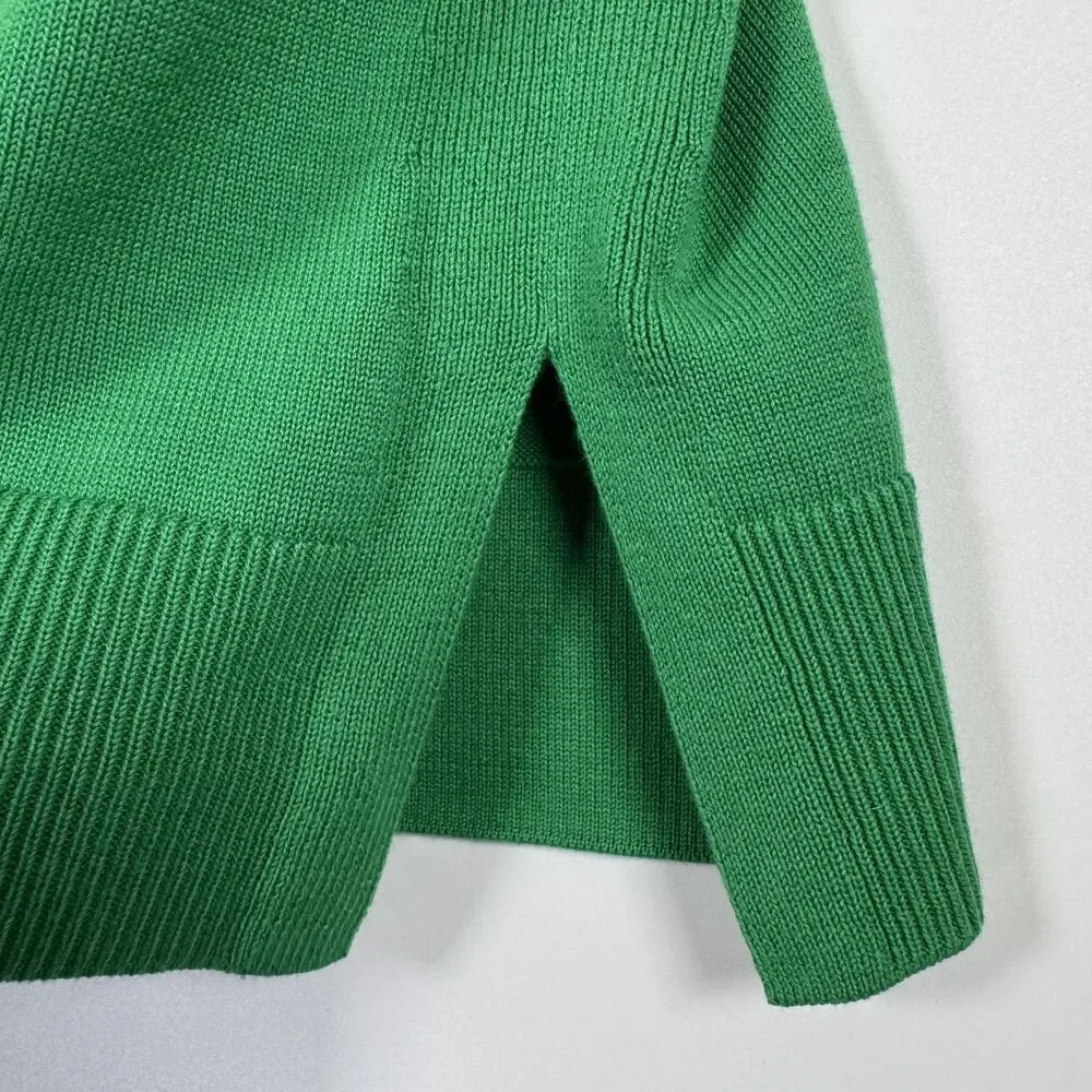 Talbots Petite Medium Green Cardigan Sweater Button Front Long Sleeve Preppy - Picture 7 of 13